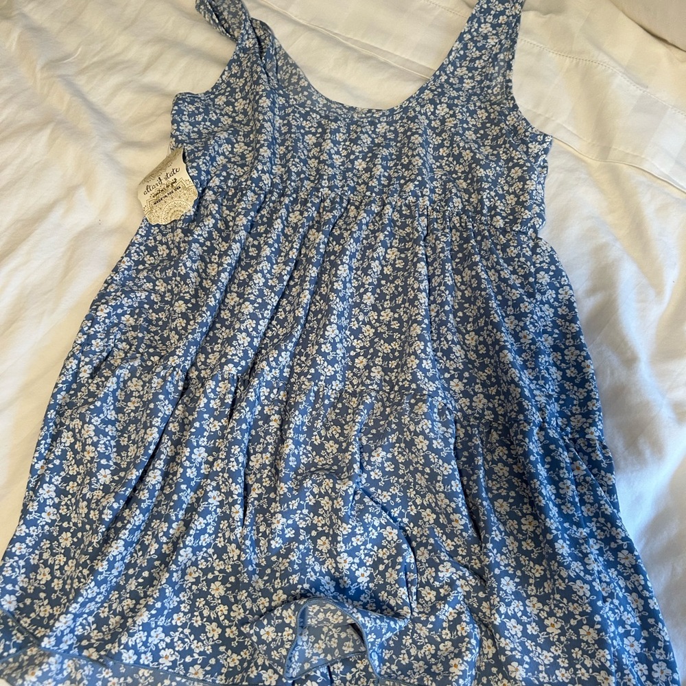 altar’d state blue floral romper